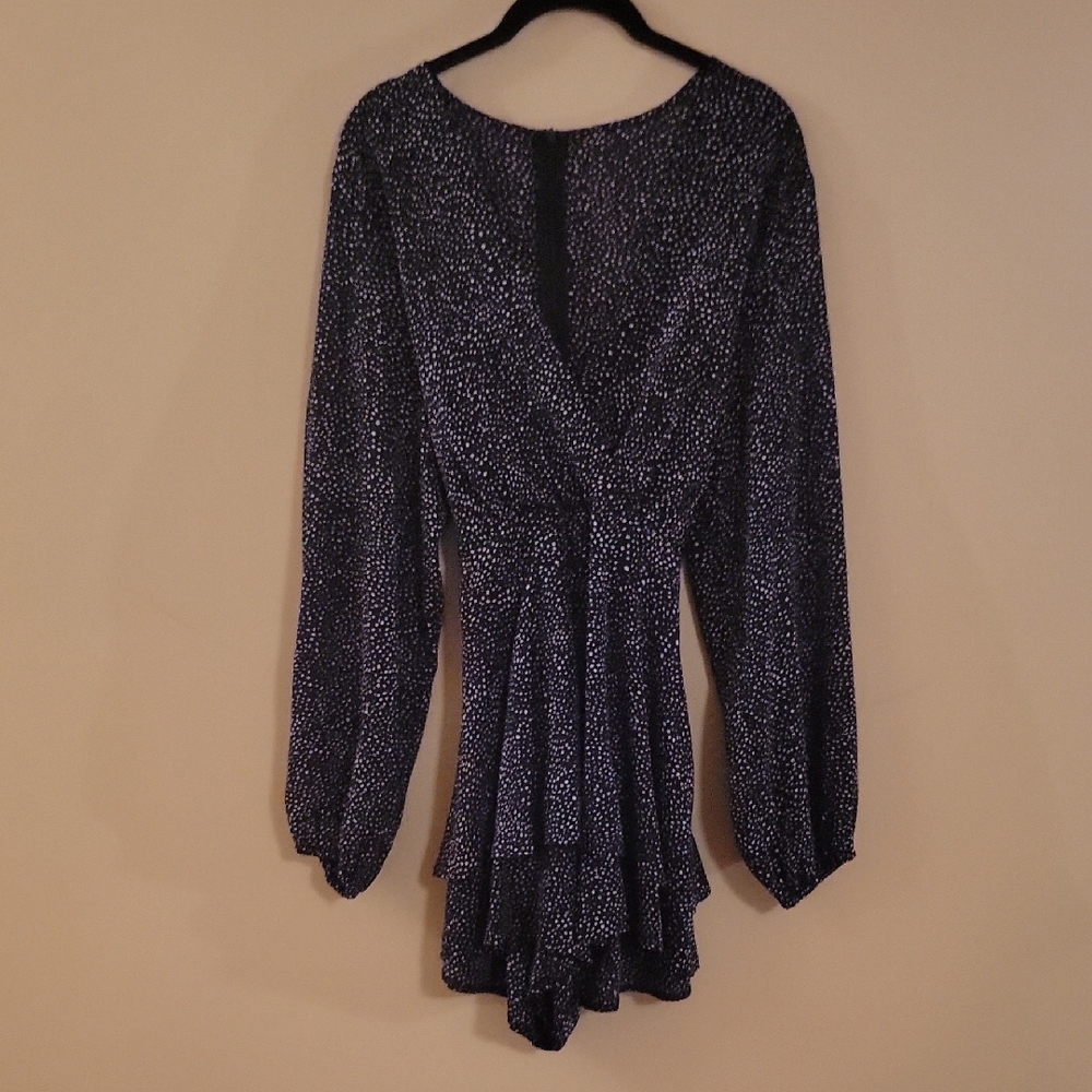 Elegant Black and White Women's Dress